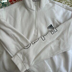 Adidas cropped quarter zip